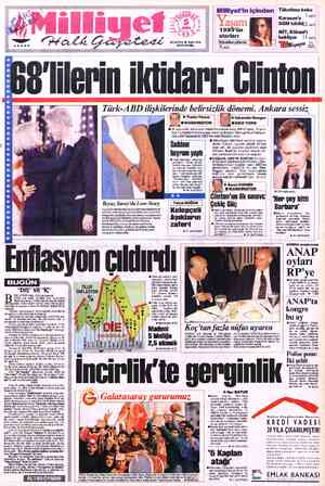  Milliyet'in içinden  Tüketime koku 7.sayfa) Karases'e | DGM takibil2 sayfa | 1993'ün MİT, Köksal'ı 0 starları bekliyor —...