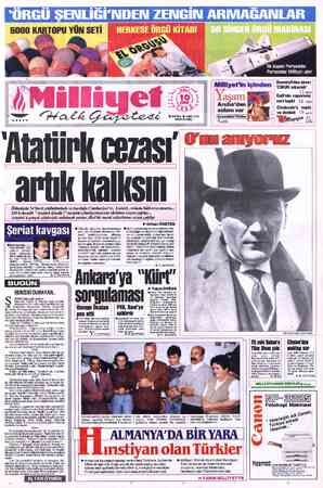  “ÖRGÜ SEıuı.iî:i'ıunEnı ZENGİN ARMAĞANLAR '1uiı kupan Perşemide Persemde Mülüyet ah KG | Demirel'den tavır: Milliyet'in...