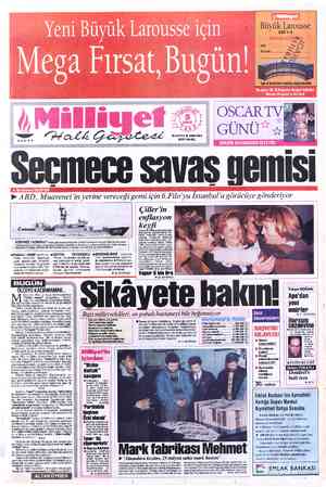  B ee kkkkk (KDV DAHİL) 26 SAYFA © 4000LİRA Büyük Larousse CİLT 1-2 y ”. Sözei he 1 İA SS v Soyadı: — — S_ğ") t KN mece savas