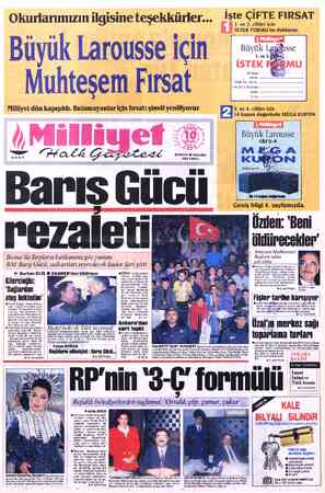  İşte ÇİFTE FİRSAT I. ve 2. ciltler için İSTEK FORMU'nu doldurun Büyük Larousse için —( »:- Muhteşem Fırsat — :— — Tel. No: