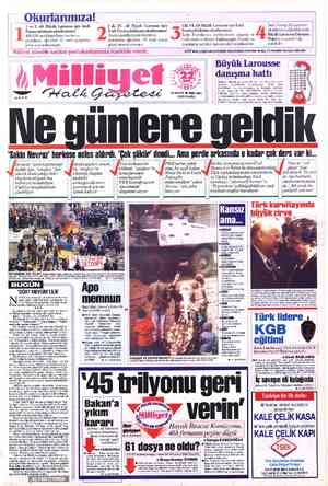  — Okurlarımıza! 1 ve 2. cilt Büyük Larousse için İstek I ila IV. cilt Büyük Larousse için Tila VL. cilt Büyük Larousse için