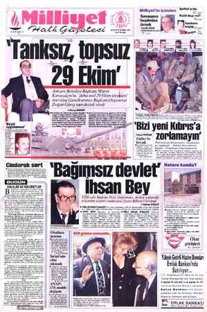  Şeffaf ordu 12. sayfa Katil dayı mı? 16.sayfa İşadamı kayıp 18 sya Milliyet'in içinden 24 SAYFA © 5000LİRA (KDV DAHİL) I(sı*