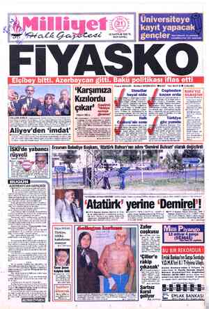  YOLLARI AYRILDI Cumhurbaşkanı Özal'ın cenaze töreninde Demirel, Elçi- bey, Aliyev ve dönemin Devlet Bakanı Çiller... O anda,