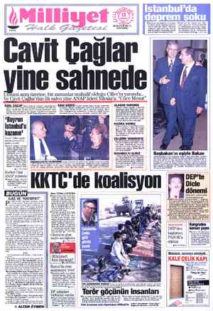  Cavit Cağlar yine s Umumi arzu üzerine, bir zamanlar muhalif olduğu Çiller'in yanında... — | Ve Cavit Çağlar'dan ilk salvo