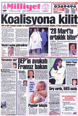  DYP ve SHP, '*memura sendika' ve “özelleştirme' konusunda da kapıştı. Ortaklar, 27 Mart seçimlerine 'kilitlendi” Fikret BİLA