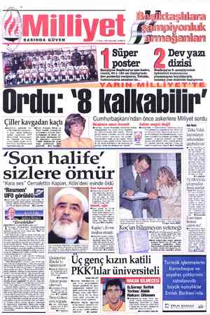  '3'-5:3“116:33 lara (A mpiyonluk 24 31mağanları Süper Dev yazı i. .i 17 Mayıs 1995 Çarşamba 15.000 TL Şampiyon Beşiktaş'ın