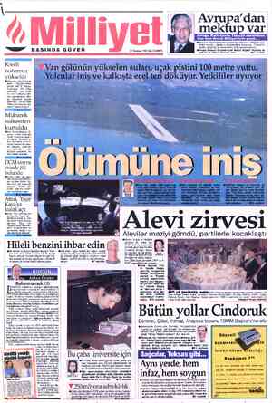  Ü, Milliyel —e BASINDA GÜVEN 27 Haziran 1995 Salı 15.000 TL ©'Anayasa değişikliğinin basit iş olmadığını biliyoruz. TBMM'nin,