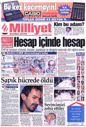  «—o” BASINDA GÜVEN 8 Eylül 1995 Cuma 25.000TL ©Adı: Roger Tamraz... Kim bu adam? bnan asıllı bir ABD vatandaşı... İki...