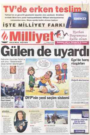  , Türkiye'nin en güvenilir gazetesini seçenler yine yanılmadı. Şimdiden evinizde Beko'ların yerini hazırlayabilirsiniz!...