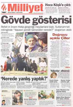  Hoca Köşk'e çıktı yi Akşener'e 15 dakika MErmiyet Genel Müdürlüğü atamasıyla ilgili o- larak haftalardır Çankaya kapısını...