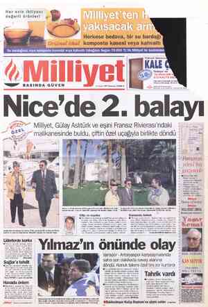  Her evin ihtiyacı değerli ürünler! — &- S Milliyet'1 Herkese bedava, bir su bardağı Orijimal ithal Womposto kasesi veya...