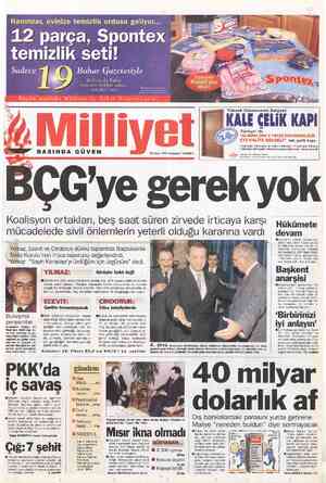  Hanımlar, evinize temizlik ordusu geliyor. 12 parça, Spontex temizlik seti! G Bahar Gazetesiyle nı — Milliyet ile Bahar...