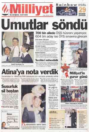  5 Mayıs 1998 Salı 110.000 TL ÖYS tabanı 120 puan Üniversite seçme sınavında üç puan türünün en az birinden 120 ve daha fazla