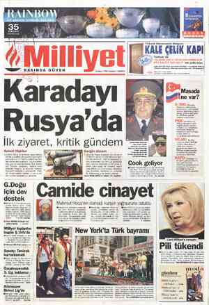  BİLİNMEYZN GERÇEKLER 18 Mayıs 1998 Pazartesi 110.000 TL İlk ziyaret, kritik gündem Askeri ilişkiler ç Sovyetler Birliği...