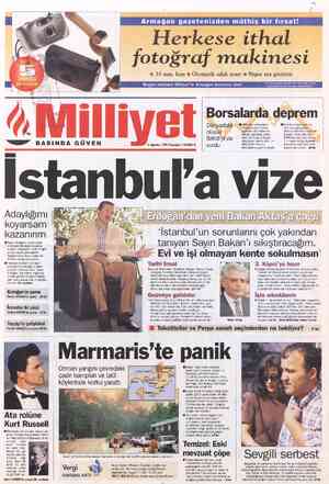  35 mm. lens Herkese ithal fotograf makinesi Otomatik odak ayarı Bugün mutlaka Milliyet'le Armağan Gazetesi alın! Süper net