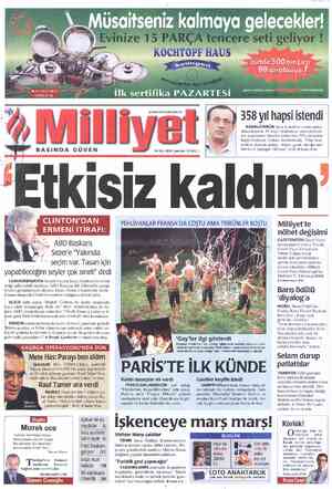  BASINDA GÜVEN -— ABD Başkanı, Xı ,  Sezer'e "Yakında - ** seçim var. Tasarı için yapabileceğim şeyler çok sınırlı" dedi...
