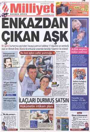  BASINDA GÜVEN www.milliyet.com.tr 12 Kasım 2000 Pazar 175.000 TL ENKAZDA Hu kampanıya Velsan Elektronik San, ve Tic Ütdi Şi