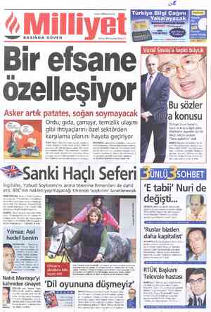  e—ee” BASINDA GÜVEN ALDIM HeMen ) 1Ş BULDUM / Ordu; gıda, ça»maşır, temizlik ulaşım vwww.milliyet.com.tr 22 Ocak 2001...