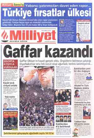  | Davos 2001'in gündemi Zenginle yoksul DAVOS'TA, Dünya Ekano- mik Forumu'nun bu yılki gündeminde nasıl bir küre- * Milliyet