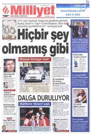  Ü Milliy «—eee” BASINDA GÜVEN vwww.milliyet.com.tr 27 Şubat 2001 Salı 200.000 TL Demiralp'in istifası sürpriz olmadı....