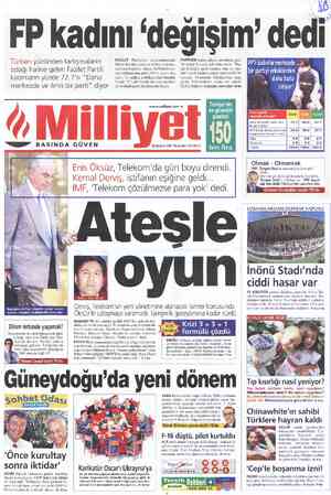  FAZİLET Partisi'nin kapatılmasında, Merve Kavakçı olayı ve türban tartışma- ları başrol oynadı. Ancak A/G'nin kamu- oyu...