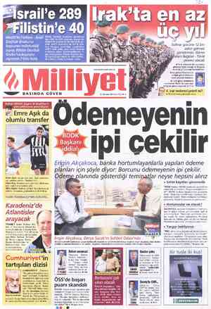 Milliyet sayfa 1