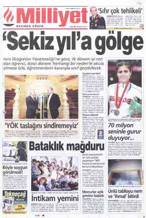  Sp> Wwww.milliyet.com.tr ÇA'Sıfır GENELKURMAY Başkanı Özkök, Irak'a asker gön- derme konusunu Milli Pi- yango benzetmesiyle