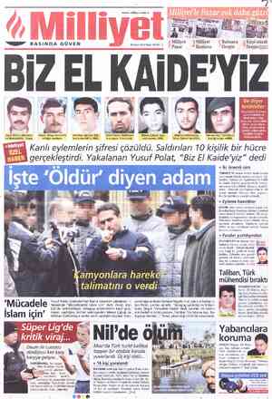  vwww.milliyet.com.tr y Mıllıycl .Içiıilliyel Bulmaca Kirpi zah «—eeeo” BASINDA GÜVEN 30 Kasım 2003 Pazar 250.000 TL Pözar...
