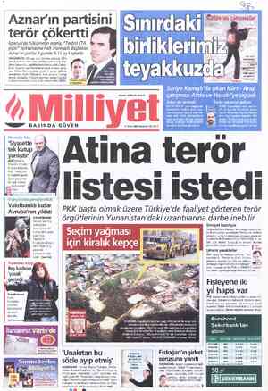  Aznar'ın partisini terör çökertti İspanya'da hükümetin ısrarla, “Terörü ETA yaptı” açıklamasına halk inanmadı. Başbakan...