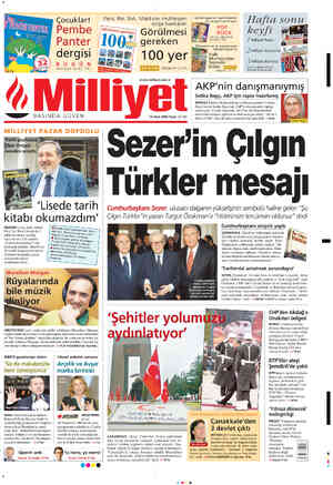  Çocuklar! dergisi Milliyet'le 85 YKr SAYFA, —e BASINDA GÜVEN İber Ortaylı gee 'Llisede tarih kıtabı okumazdım' NİLGÜN Uysal,
