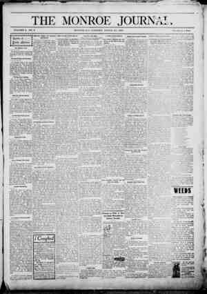 The Monroe Journal Newspaper March 24, 1903 kapağı