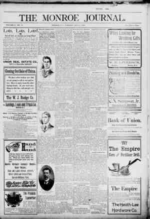 The Monroe Journal Newspaper May 5, 1903 kapağı