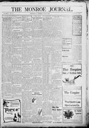 The Monroe Journal Newspaper June 9, 1903 kapağı