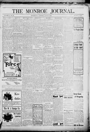 The Monroe Journal Newspaper June 30, 1903 kapağı