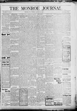 The Monroe Journal Newspaper August 25, 1903 kapağı
