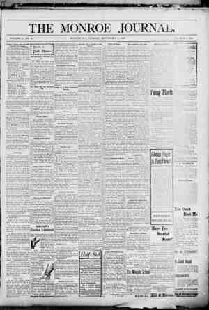 The Monroe Journal Newspaper September 1, 1903 kapağı