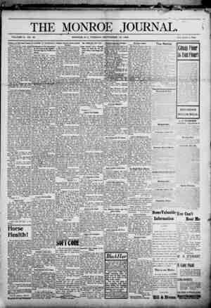 The Monroe Journal Newspaper September 15, 1903 kapağı