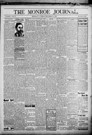 The Monroe Journal Newspaper September 22, 1903 kapağı