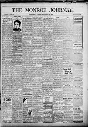 The Monroe Journal Newspaper September 29, 1903 kapağı