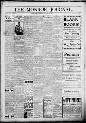 The Monroe Journal Newspaper January 12, 1904 kapağı