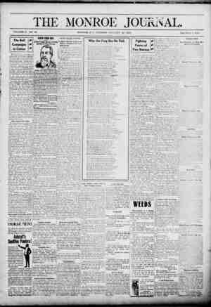 The Monroe Journal Newspaper January 26, 1904 kapağı