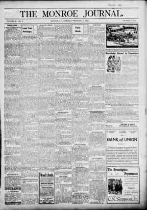 The Monroe Journal Newspaper February 9, 1904 kapağı