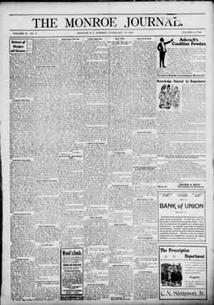 The Monroe Journal Newspaper February 16, 1904 kapağı