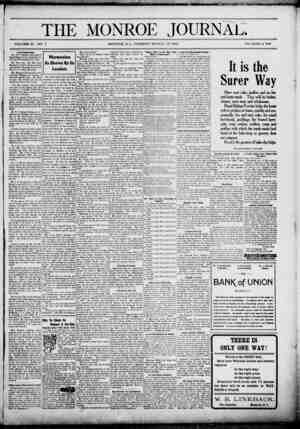 The Monroe Journal Newspaper March 15, 1904 kapağı