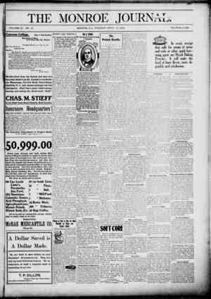 The Monroe Journal Newspaper April 19, 1904 kapağı