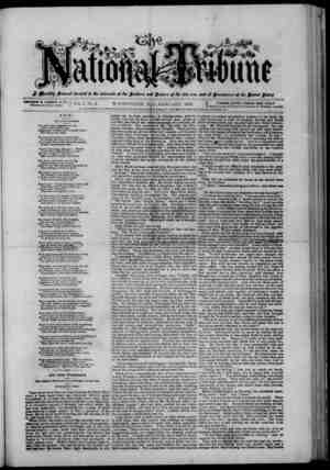 The National Tribune Newspaper January 1, 1878 kapağı