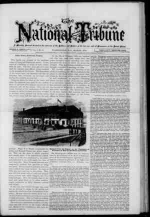 The National Tribune Newspaper March 1, 1878 kapağı