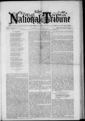 The National Tribune Newspaper April 1, 1878 kapağı