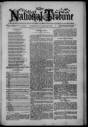 The National Tribune Newspaper February 1, 1879 kapağı