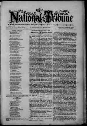 The National Tribune Newspaper March 1, 1879 kapağı